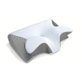 Ergonomisches Nackenstützkissen mit Memory-Foam – Weiß/Grau Zorenza