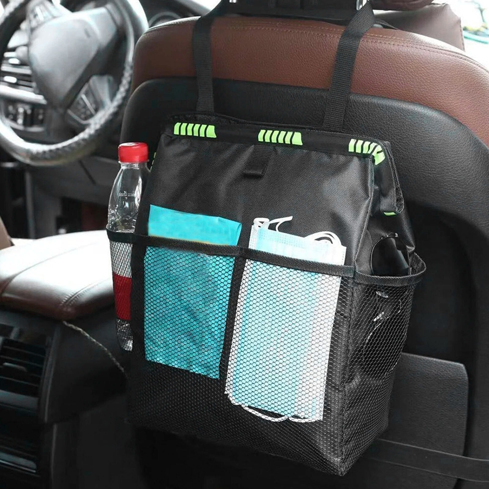 Auto-Organizer mit Netztaschen für Rücksitzlehne -    Zorenza