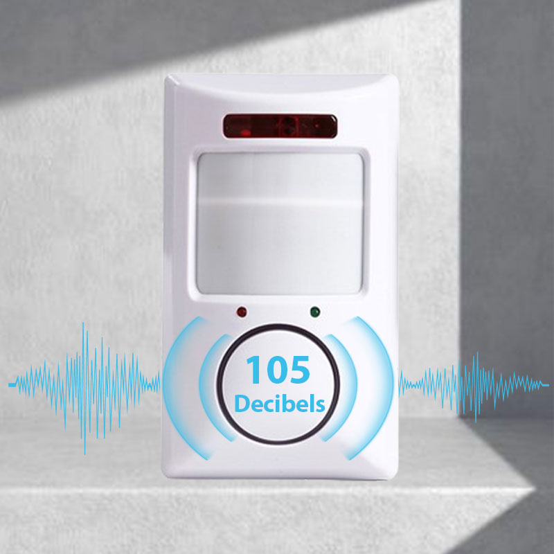 Bewegungsmelder mit Alarm 105 dB PIR-Sensor -    Zorenza