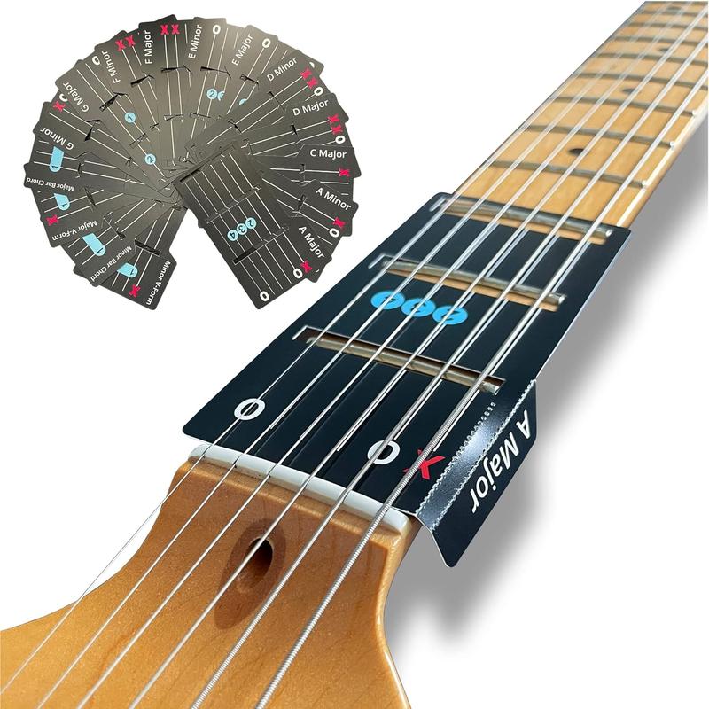 Gitarren-Akkordkarten-Set mit Lernhilfe Zorenza