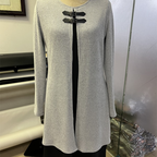Damen A-Linien-Kleid mit Kunstleder-Schnallen -    Zorenza