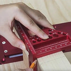 Aluminium Woodworking Square with Drill Guide Holes – 90° and 45° Zorenza