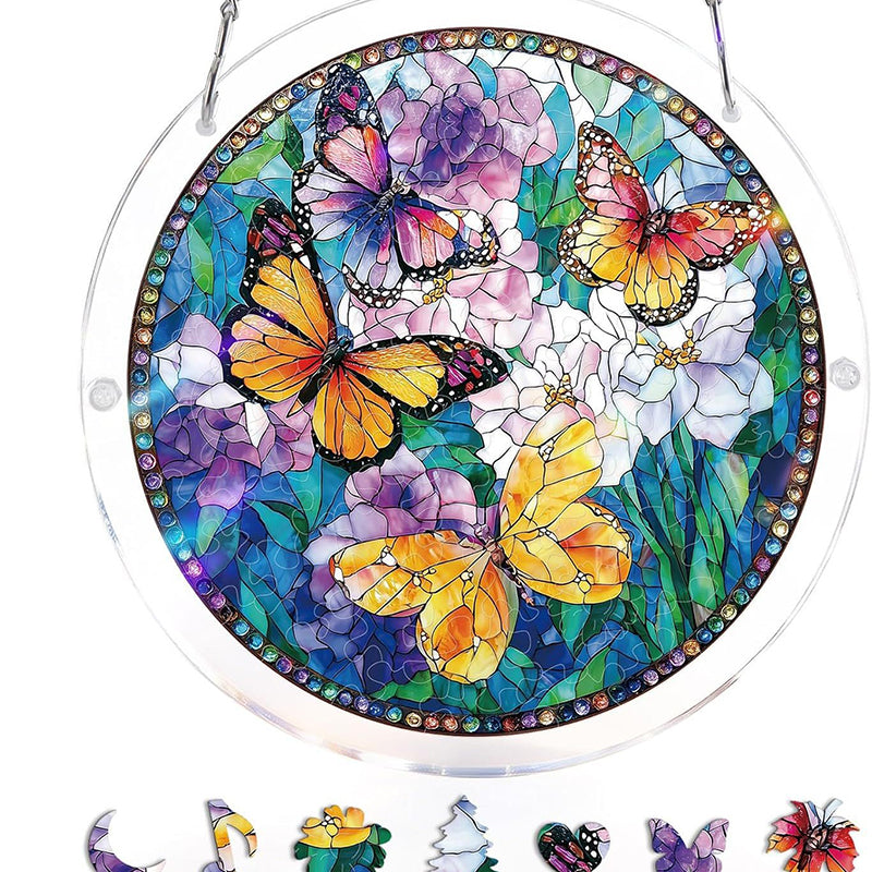 Sonnenfänger Acryl rund 18,8 cm – Farbspektrum-Design -    Zorenza