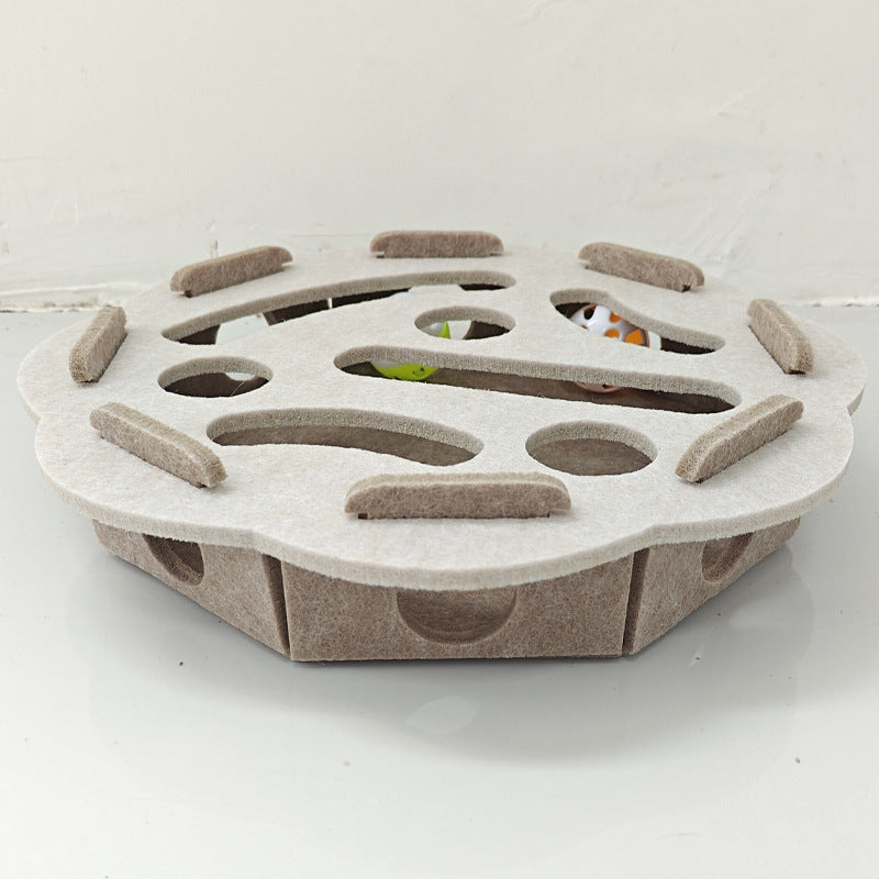 Katzenspielzeug Puzzle-Box mit Filz -    Zorenza