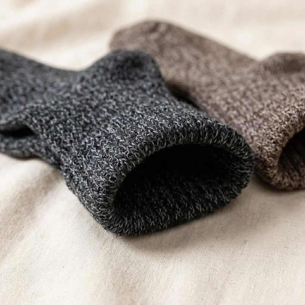 Wintersocken aus Baumwolle, 5 Paar – dicke Strickoptik -    Zorenza