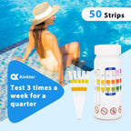Pool-Teststreifen 3-in-1 für Chlor, pH-Wert und Alkalinität -    Zorenza
