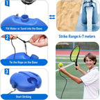 Tennis-Trainingsgerät mit Rückprallsystem für Solo-Training Zorenza