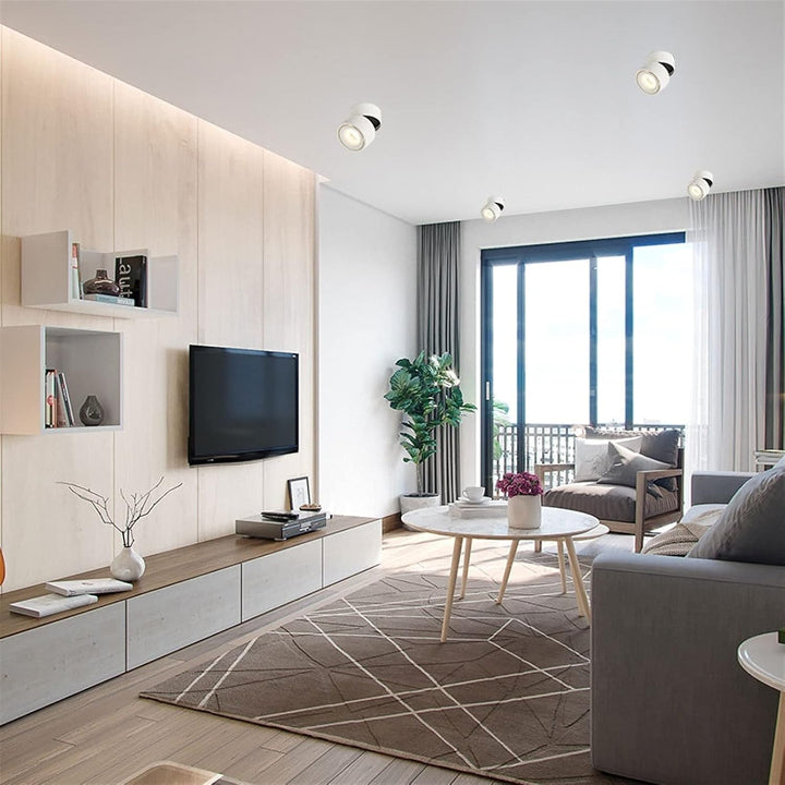 Schwenkbarer LED-Deckenstrahler – 350° Drehbar, Warmweiß -    Zorenza
