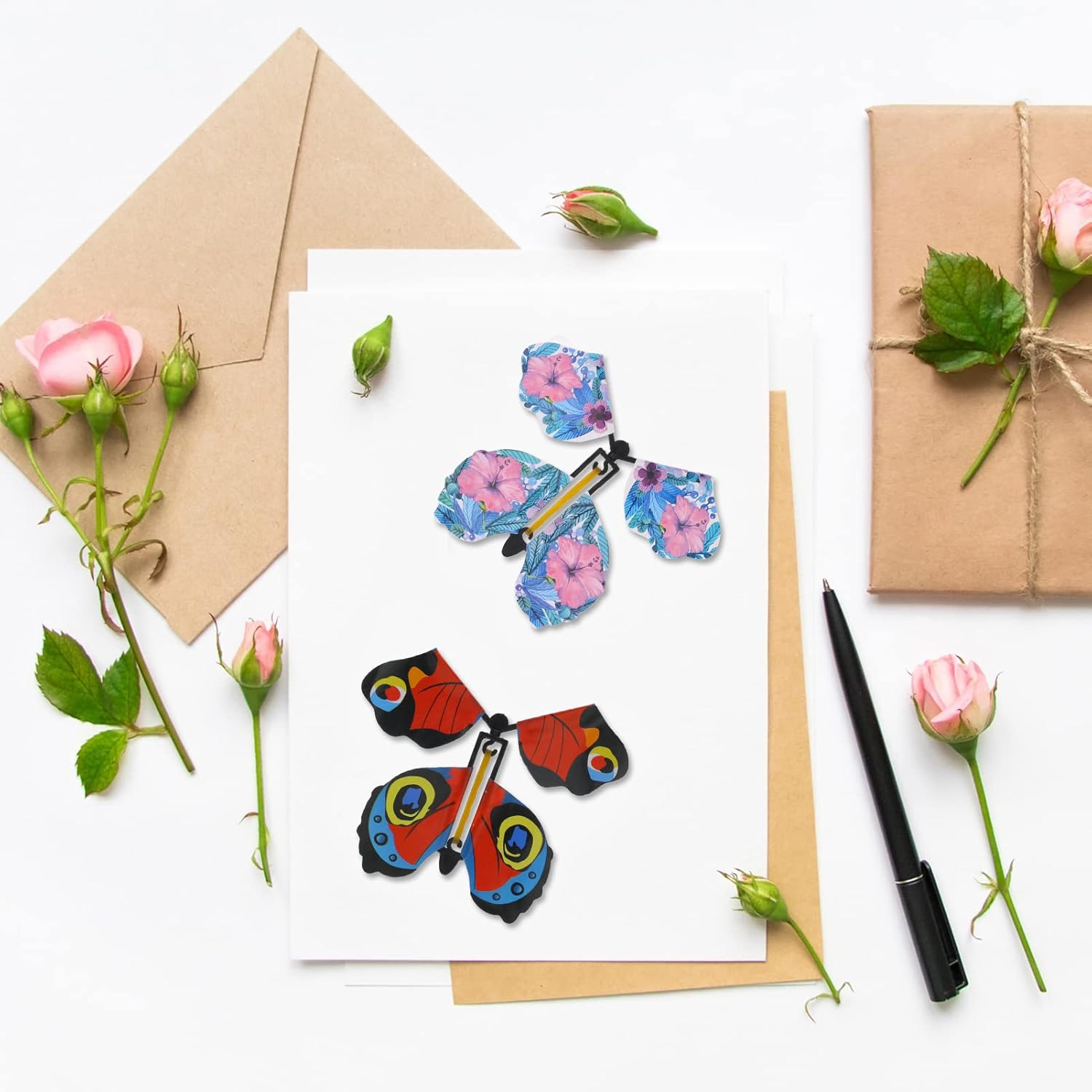 Magische Fliegende Schmetterlinge – Überraschung für Karten & Geschenke | 15 Stück -    Zorenza