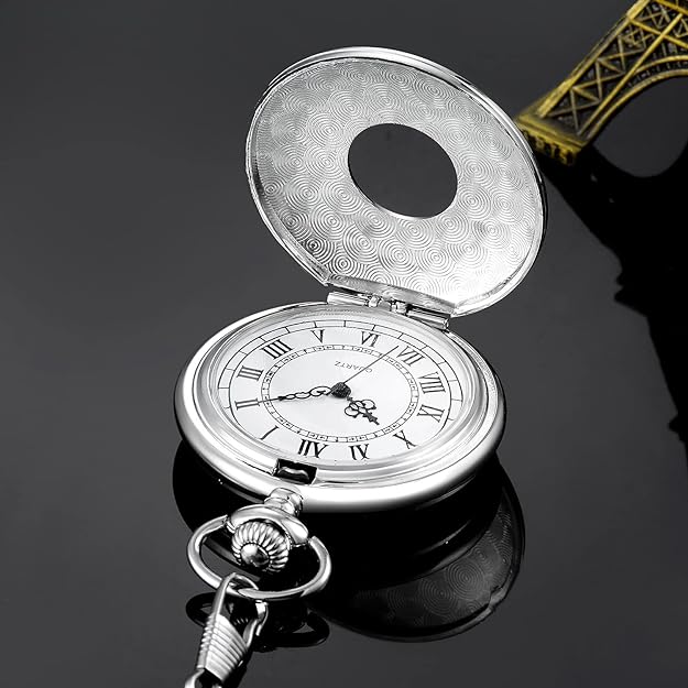 Klassische Herren-Taschenuhr mit römischen Ziffern Zorenza