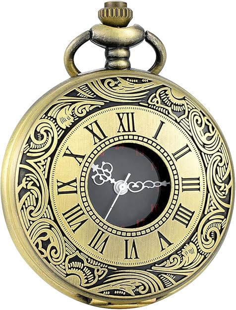 Klassische Herren-Taschenuhr mit römischen Ziffern Zorenza