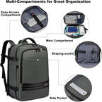 Erweiterbarer Reiserucksack 45-55L mit Laptopfach – Wasserdicht -    Zorenza