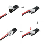 2-polige Schnellverbinder für Kabel – Ohne Abisolieren – 50-teiliges Set Zorenza