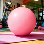 Pilatesball Anti-Burst, Ø 25 oder 15 cm, inkl. Pumpe – Rosa/Blau -    Zorenza