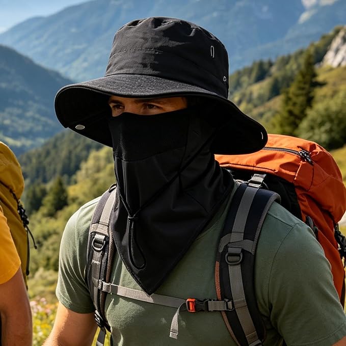 Sonnenschutzhut mit abnehmbarem Gesichtsschutz -    Zorenza