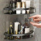 Eckregal Aluminium ohne Bohren für Dusche und Bad -    Zorenza