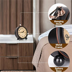 Wecker Retro Metall mit stillem Quarz-Uhrwerk -    Zorenza