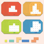 Puzzle-Bauspiel mit 108 Bausteinen und 20 Aufgaben -    Zorenza