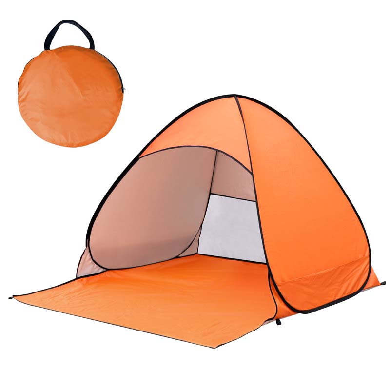 Pop-Up Strandmuschel UV-Schutz 98% – Schnellaufbau für 2-4 Personen -    Zorenza