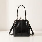 Handtasche Kunstleder mit Vintage-Bügelverschluss -    Zorenza