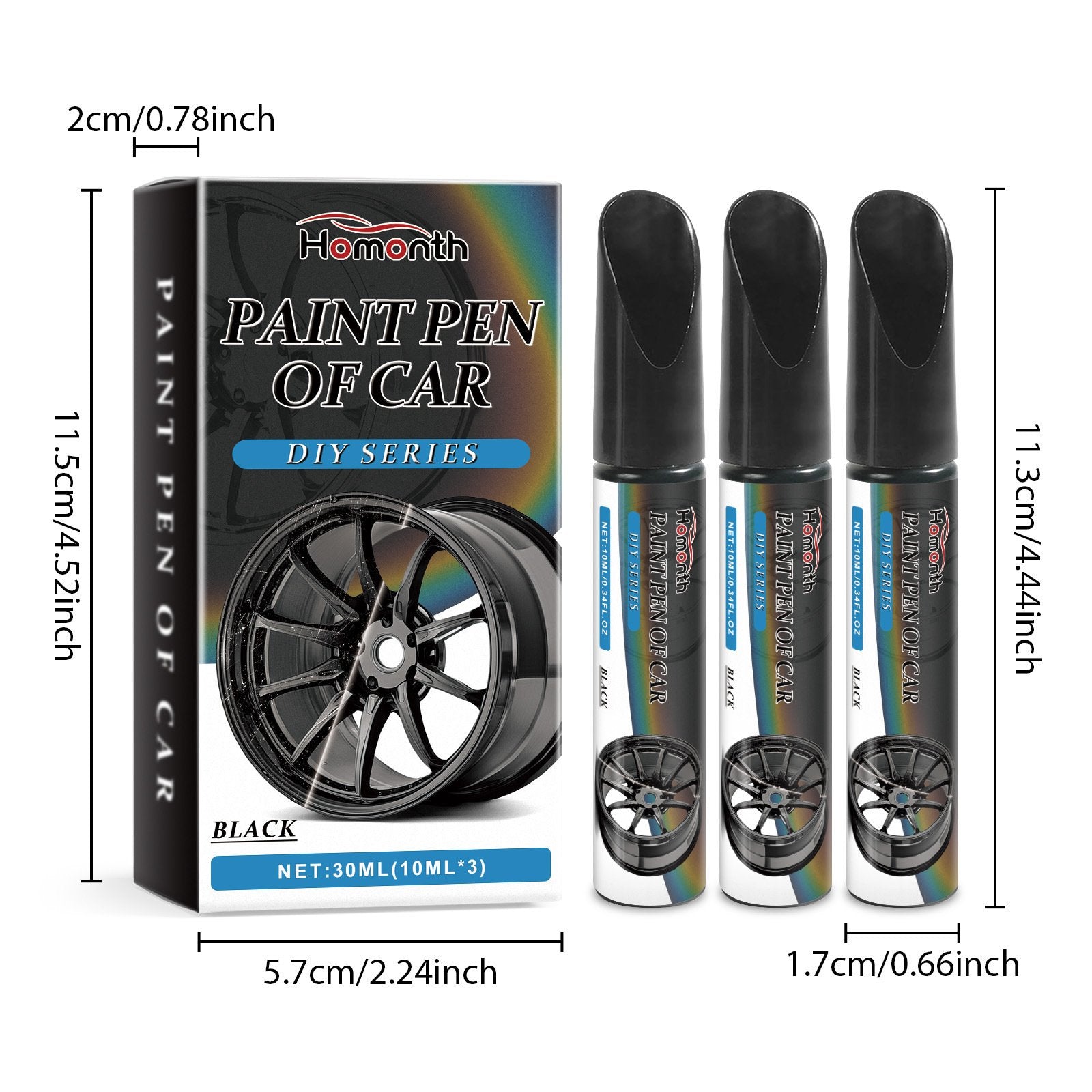 Felgen-Lackstift Schwarzml -    Zorenza