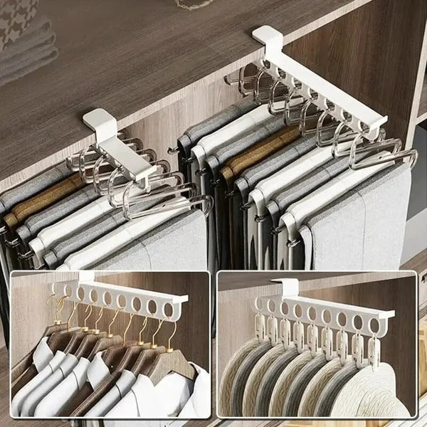 Ausziehbare Hosenstange für Kleiderschrank – Platzsparend -    Zorenza