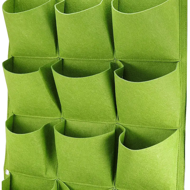 Vertikaler Pflanzbeutel Filz mit 18 Taschen für Wandmontage -    Zorenza