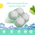 Eiswürfelform Rosen Silikon – 3D Eiswürfel für Cocktails -    Zorenza