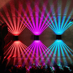 Solar-Wandleuchte mit Dual-Beam Effekt -    Zorenza