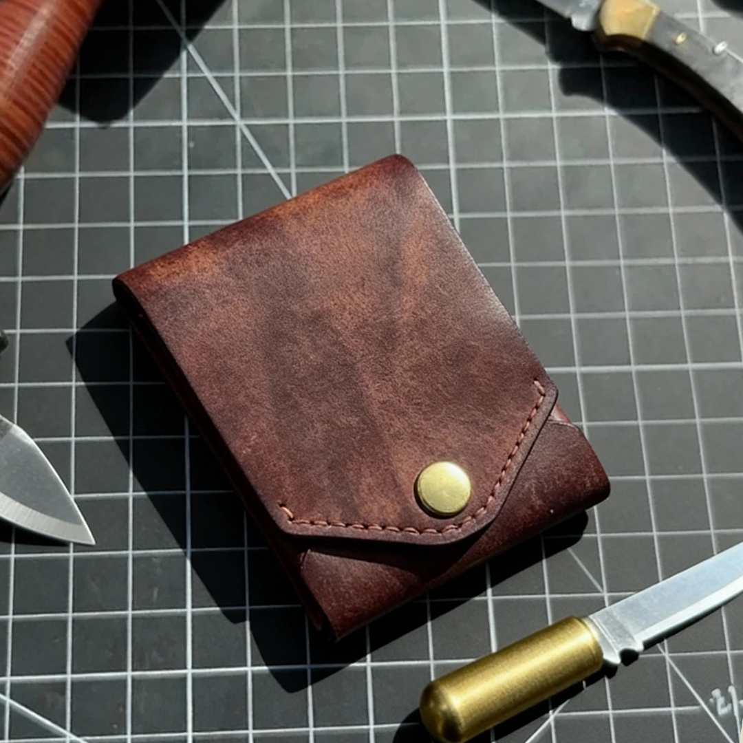 Vintage Leder-Portemonnaie mit Stifthalter – PU-Leder Zorenza