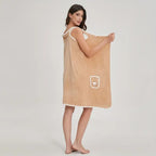 Handtuch-Kleid Korallenvlies mit Trägern -    Zorenza