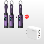 Ladekabel 4-in-1 mit Digital-Display und Schlüsselanhänger -    Zorenza