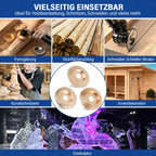 Holzschleifscheiben-Set für Winkelschleifer – 3 Formen -    Zorenza