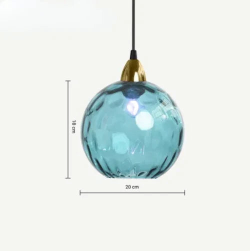 Glas-Pendelleuchte mit Kugel-Design – Moderne Hängeleuchte Zorenza