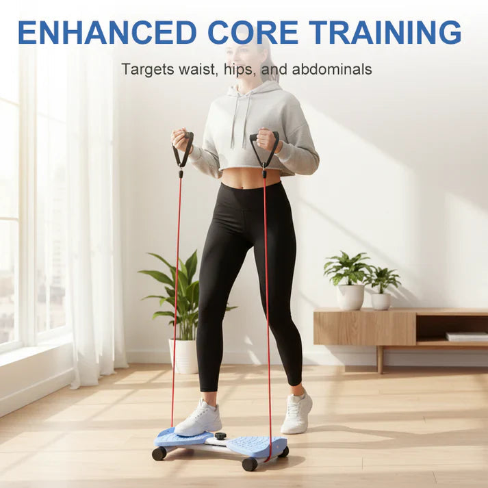 Twiststepper mit Widerstandsbändern – Ganzkörper-Training zu Hause Zorenza