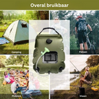 Solar Campingdusche – Aufblasbarer Wasserbehälter mit Sonnenheizung -    Zorenza