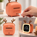 Kinderwecker LED mit Nachtlicht Tiermotiv -    Zorenza