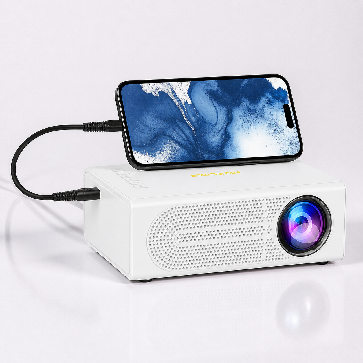 Mini Beamer HD Projektor USB draagbaar für Heimkino -    Zorenza