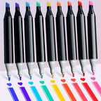 Alkoholmarker Set 168 Farben doppelseitig -    Zorenza