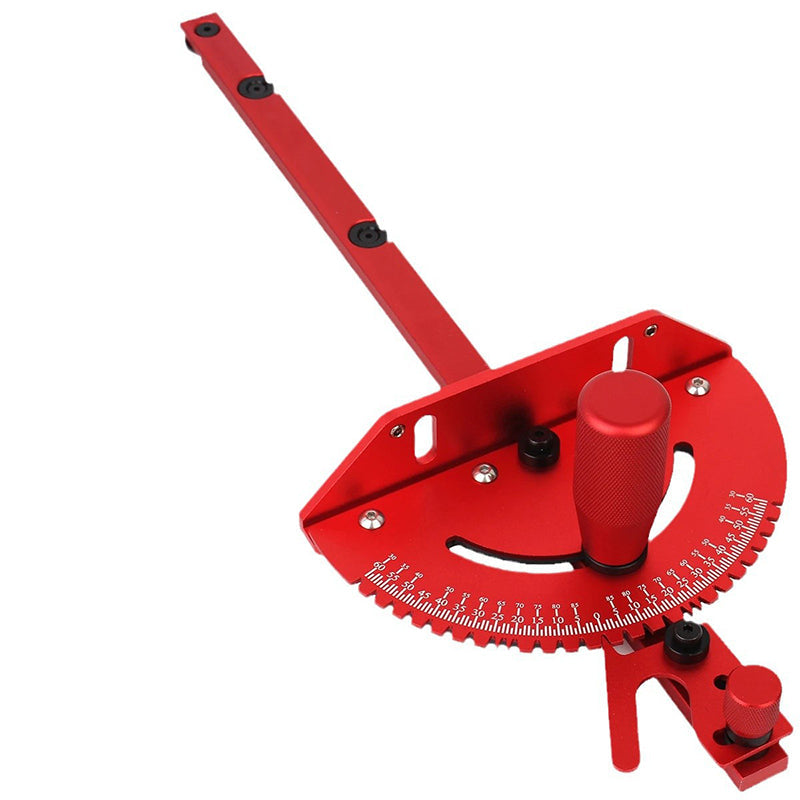Aluminium-Gehrungsanschlag mit Winkelmesser – 0° bis 60° verstellbar Zorenza