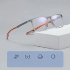 Ultra-Leichte Titan-Brille – Blaulichtschutz, flexibel, für Sport & Alltag -    Zorenza