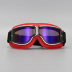 Motorradbrille Vintage-Design mit verstellbarem Gummiband -    Zorenza