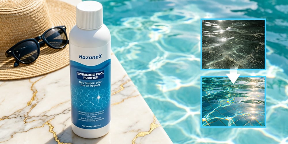 Schwimmbad-Klärmittel für kristallklares Poolwasser -    Zorenza