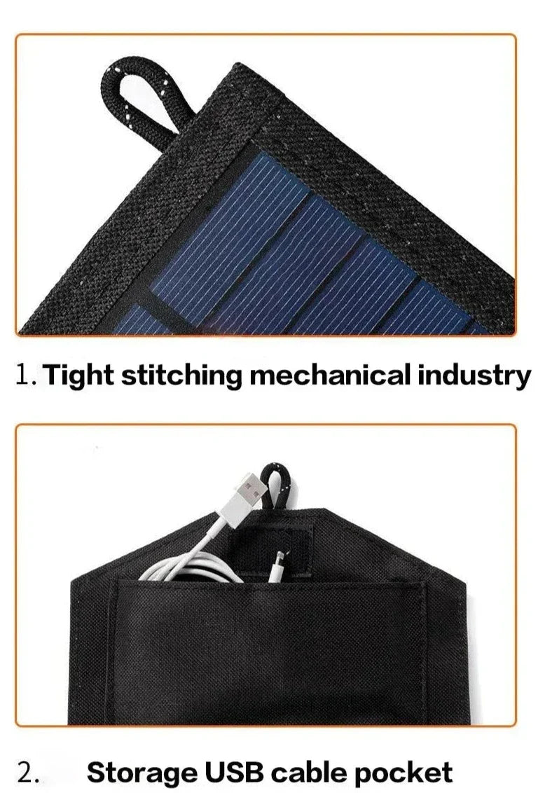 Solar-Ladegerät 20W – Faltbar für Handy und Powerbank unterwegs -    Zorenza