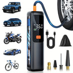 Akku-Kompressor mit LCD-Display für Auto, Fahrrad und Motorrad -    Zorenza