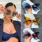Sonnenbrille Schmetterling mit Kristallverzierung -    Zorenza