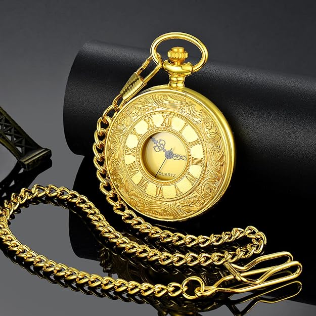 Klassische Herren-Taschenuhr mit römischen Ziffern Zorenza