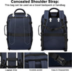 Erweiterbarer Reiserucksack 45-55L mit Laptopfach – Wasserdicht -    Zorenza