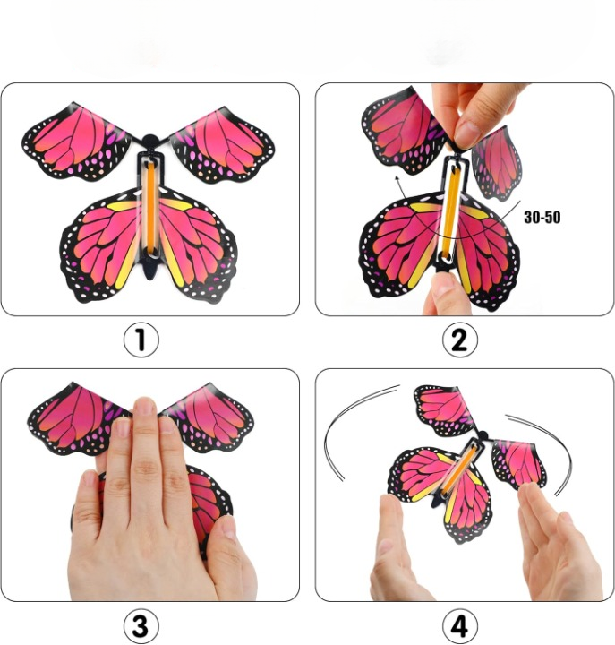 Magische Fliegende Schmetterlinge – Überraschung für Karten & Geschenke | 15 Stück -    Zorenza