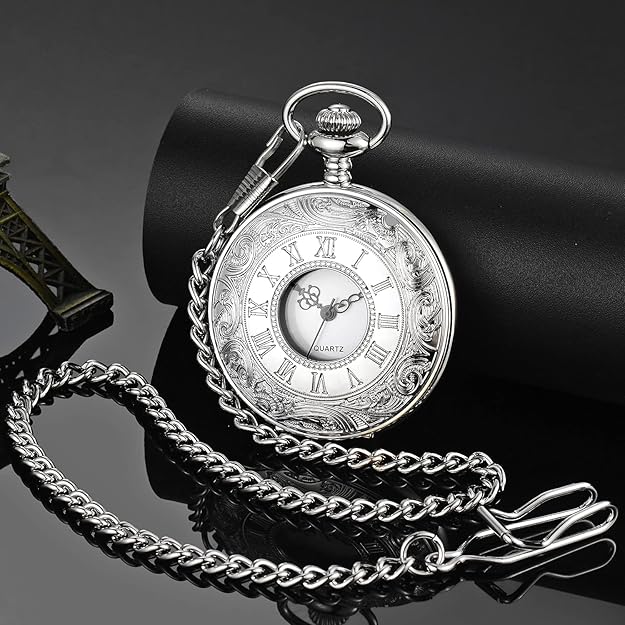 Klassische Herren-Taschenuhr mit römischen Ziffern Zorenza